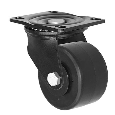 Durastar Caster; 3x1-13/16 Swvl Fork, Black Powder Coating; 3x1-13/16 Heavy Dut X05CS3113HPO83B-02B